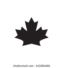 Maple leaf vector icon. Maple leaf vector illustration. Canada vector symbol maple leaf clip art.