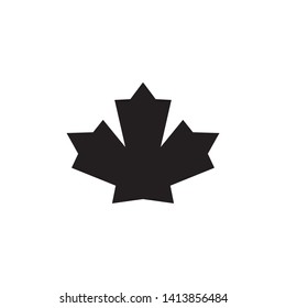 Maple leaf vector icon. Maple leaf vector illustration. Canada vector symbol maple leaf clip art.