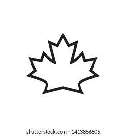 Maple leaf vector icon. Maple leaf vector illustration. Canada vector symbol maple leaf clip art.