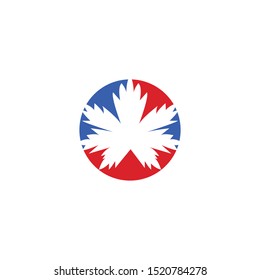 Maple leaf vector icon. Maple leaf vector illustration