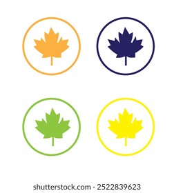 Maple leaf vector icon. Maple leaf vector illustration. Maple leaf vector shape icon. Forest and wood symbol sign. Nature tree logo. eps 10