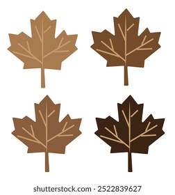 Maple leaf vector icon. Maple leaf vector illustration. Maple leaf vector shape icon. Forest and wood symbol sign. Nature tree logo. eps 10