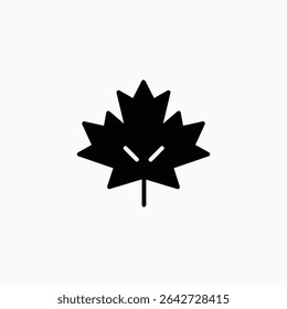 Maple leaf vector icon. Maple leaf vector illustration.eps