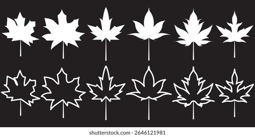 Ícone de vetor folha de bordo. Ilustração do vetor da folha do bordo. Ícone de forma de vetor folha de bordo. Símbolo de floresta e madeira. Logotipo da árvore natural. Canadá label. ilustração vetorial