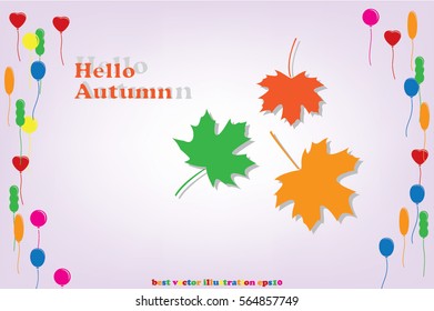 Maple leaf vector illustration  