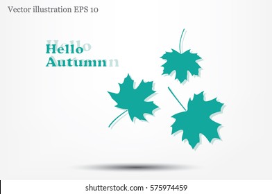 Maple leaf vector illustration 
