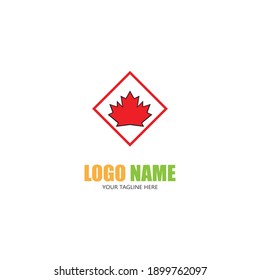 Maple leaf vector illustration design template