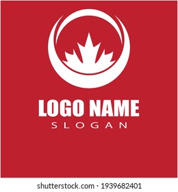 Maple leaf vector illustration design template