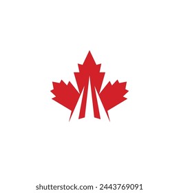 Maple leaf vector illustration design template