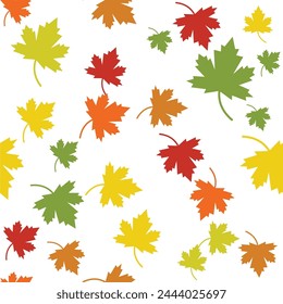 Maple leaf vector illustration design template