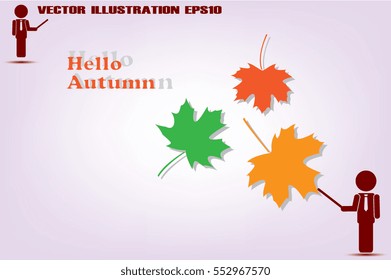 Maple leaf vector illustration EPS 10.