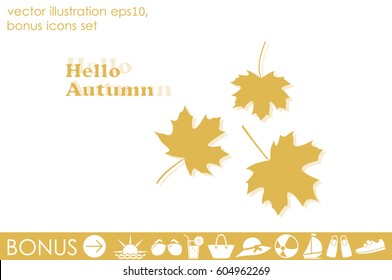 Maple leaf vector illustration EPS 10.