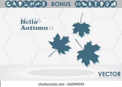 Maple leaf vector illustration EPS 10.