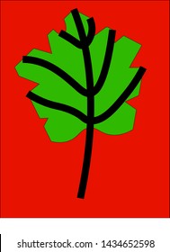 maple leaf vector logo illustration
