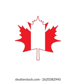 Maple leaf vector shape icon. Forest and wood symbol sign. Nature tree logo. Canada label. Clip-art silhouette. Vector Formats. EPS10