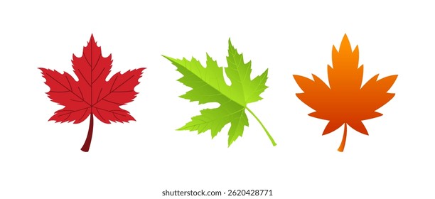 Símbolo De Vetor De Folha De Bordo Com Coleções Grandes De Ícones. Canadá Ilustração Maple Leaf Clip Art.