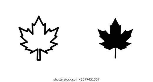 Maple Leaficons for ui. vector illustration