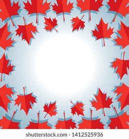 maple leafs canadian pattern frame