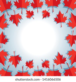 maple leafs canadian pattern frame