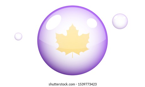 Maple leave icon vector design. Fall icons vector