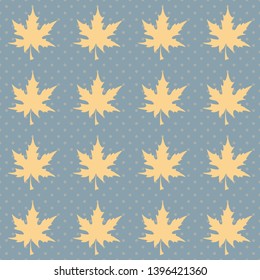Maple Leaves, Autumn pattern, seamless vector illustration
