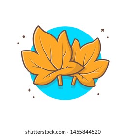 Maple Leaves Autumn Season Vector Illustration. Happy Autumn. Autumn Vector Illustration. Flat Cartoon Style Suitable for Web Landing Page,  Banner, Flyer, Sticker, Card, Background