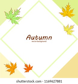 maple leaves autumnal vector background