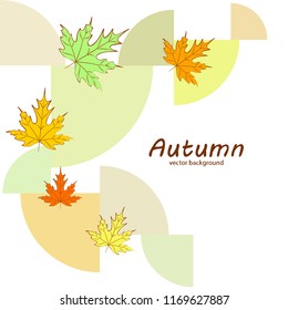 maple leaves autumnal vector background