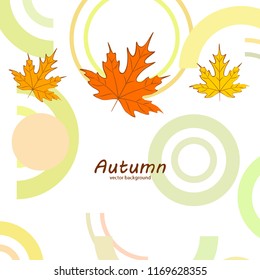 maple leaves autumnal vector background