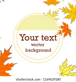 maple leaves autumnal vector background