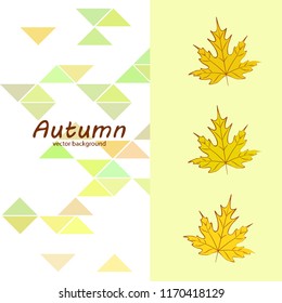 maple leaves autumnal vector background