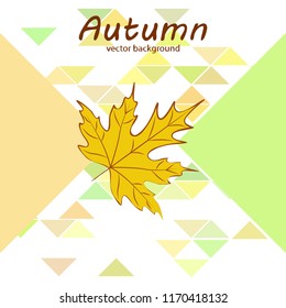 maple leaves autumnal vector background