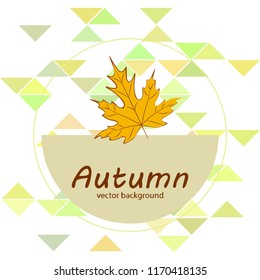 maple leaves autumnal vector background