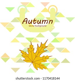 maple leaves autumnal vector background