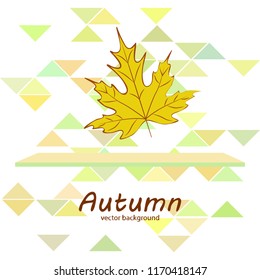 maple leaves autumnal vector background