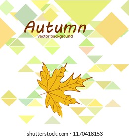 maple leaves autumnal vector background