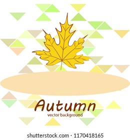 maple leaves autumnal vector background