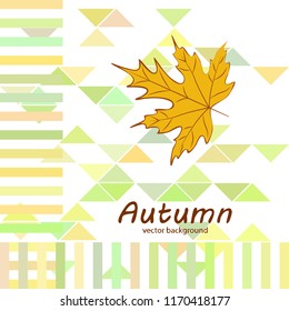maple leaves autumnal vector background