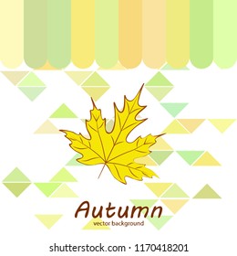maple leaves autumnal vector background