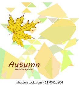 maple leaves autumnal vector background