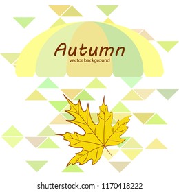 maple leaves autumnal vector background