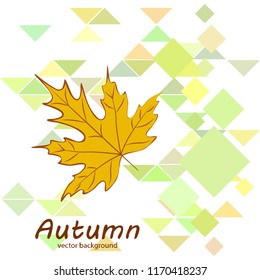 maple leaves autumnal vector background