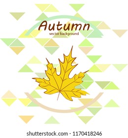 maple leaves autumnal vector background