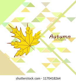 maple leaves autumnal vector background