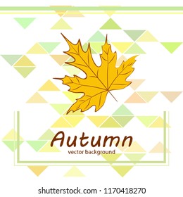 maple leaves autumnal vector background