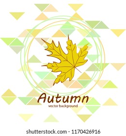 maple leaves autumnal vector background