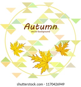 maple leaves autumnal vector background