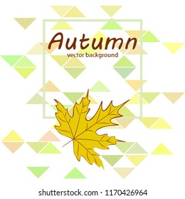 maple leaves autumnal vector background