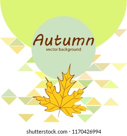 maple leaves autumnal vector background