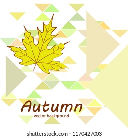 maple leaves autumnal vector background